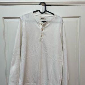 Taylor Stitch Heavy Bag Henley in Natural - size 40